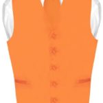 Vesuvio Napoli Men’s Vest NeckTie Set Neck Tie for Suit Tuxedo