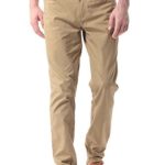 Pau1Hami1ton PH-17 Men’s Straight-Fit Flat-Front Stretch Casual Work Pant