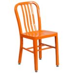 Flash Furniture Orange Metal Indoor-Outdoor Chair