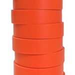 TradeGear Electrical Tape ORANGE MATTE – 10 Pk Waterproof, Flame Retardant, Strong Rubber Based Adhesive, UL Listed – Rated for Max. 600V and 80oC Use – Measures 60’ x 3/4″ x 0.07″