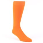 Boldsocks Tangerine Orange Solid Color Men’s Dress Socks