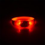 HIRIRI Hot Sale Unisex Voice Activated Sound Control Led Flashing Bracelet Bangle Wristband for Night Club Party (Red)