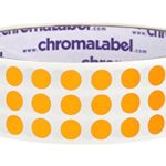 ChromaLabel 1/4 inch Color-Code Dot Labels | 1,000/Roll (Fluorescent Orange)
