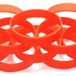 TheAwristocrat Multi-Pack Wristbands Bracelets Silicone Rubber, Select From A Variety of Colors, Orange