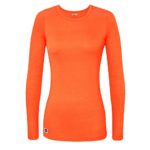 Sivvan Women’s Comfort Long Sleeve T-Shirt / Underscrub Tee – S8500 – Neon Orange – M