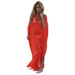 Hot Sale!Clearance!Todaies Women Sexy Bikini Cover Up Swimsuit Swimwear Beach Shirt Dress Bathing Suit 4 Colors (L, Orange)