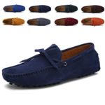 Sherry Love Men’s Penny Loafers Driving Suede Shoes Slip On Flats Boat Shoes