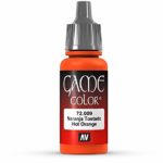 Vallejo Game Color Hot Orange Paint, 17ml