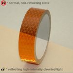 Oralite (Reflexite) V92-DB-COLORS Microprismatic Retroreflective Conspicuity Tape: 1 in. x 15 ft. (Orange)