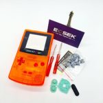 EXSEK Transparent Orange Housing Shell Replacement Pack for Nintendo Gameboy Series (GBC T Orange)