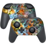 MightySkins Skin For Nintendo Switch Pro Controller – Space Cloud | Protective, Durable, and Unique Vinyl Decal wrap cover | Easy To Apply, Remove, and Change Styles | Made in the USA