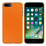 FINCIBO iPhone 7 Plus/8 Plus Case, Back Cover Hard Plastic Protector Case Stylish Design For Apple iPhone 7 Plus 2016/iPhone 8 Plus 2017 5.5 inch – Solid Neon Fluorescent Orange Color