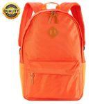 School Backpack Lightweight WaterProof Backpack for Women BookBags for Men Fits 14″ Laptop for Travel Assorted Colors Orange