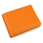 AV Bifold Modern Color PU Leather Wallet Money Clip for Teens