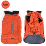 Sensfun Vintage Pet Costume for Dogs Waterproof Windproof Dog Vest for Cold Weather Orange Medium