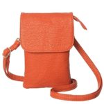 MINICAT Roomy Pockets Series Small Crossbody Bag Cell Phone Purse Wallet For Women (Orange)