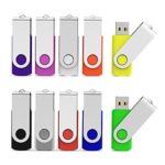 Aiibe 8GB USB Flash Drive Colorful 8G Memory Stick Thumbdrives (Mix Colors : Black Blue Red Green Orange White Yellow Pink Purple Silver)