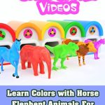 Learn Colors with Horse Elephent Animals For Children Toddlers