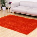 Prettybuy Long Fiber Rectangle 15.7×23.6″ Rug Flexible/Soft/Smooth Carpet/Mat/Rug Suitable For Stairway/Toilet/Study/Floor/Bedroom/Living Room/Bathroom/Kitchen/Home Decoration/Area (Orange)