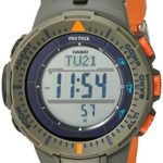 Casio Men’s ‘ProTrek Triple Sensor’ Quartz Resin Watch, Color:Orange (Model: PRG-300-4CR)