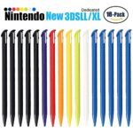 FNGWANGLI 16Pack Plastic Touch Stylus Pen Only For Nintendo New 3DS XL And New 3DS LL 8 Color(Black Red Blue Yellow Purple Orange White Green)