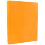 JAM PAPER Bright Color Paper – 8 1/2″ x 11″ – 24lb Brite Hue Ultra Orange – 100 Sheets/pack