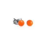 Bubble Pair Of Acrylic Neon Ball Ear Studs Cute Earrings