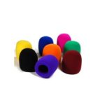 Bluecell Pack of 8 PCS Black/Purple/Hot Pink/Brown/Blue/Orange/Yellow/Green Handheld Stage Microphone Windscreen Foam Cover