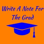 Write A Note For The Grad: Orange/Blue Spirit Colors Graduation Guest Book For Party. Graduate Advice or Autograph Book Unlined. (Tassel Zone School Colors)