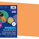 Pacon SunWorks Construction Paper, 12″ x 18″, 50-Count, Yellow Orange (8507)