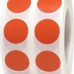 Color Coding Labels Burnt Orange Round Circle Dots for Organizing Inventory 1/2 inch 1,000 Total Adhesive Stickers