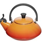 Le Creuset Enamel On Steel 1.6 Qt. Zen Tea Kettle Color, Flame Orange