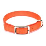 Remington Double-Ply Reflective Hound Dog Collar ,1″ by 18″, Safety Orange Color, 1-Unit