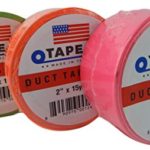 Tape All Duct Tape Colors 3-Pack Bundle Made in USA Total 135 Feet Hot Pink Hot Green Hot Orange
