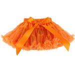 Wennikids Little Girl’s Dance Chiffon Pettiskirts Tutu Assorted Size and Color XX-Large Orange