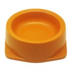 Alfie Pet by Petoga Couture – Qatie Bamboo Fiber Eco-Friendly Pet Round Bowl (for Dogs & Cats) – Color: Orange, Size: S