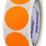 ChromaLabel 1-1/2 inch Color-Code Dot Labels | 500/Roll (Orange)