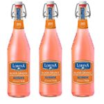 Lorina Sparkling Soda Water Blood Orange Flavor, Prestige Collection (25.4oz, 3-Pack) Naturally Flavored Carbonated Soda Water, Artisan Crafted, Gluten-Free Beverage – No Artificial Colors or Flavors