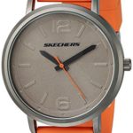 Skechers Men’s ‘The Ardmore’ Quartz Metal and Silicone Casual Watch, Color Orange (Model: SR5048)