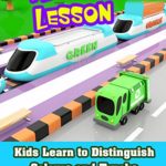 Kids Learn to Distinguish Colours and Trucks with Train