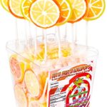 50 Lollipops, 2.87lb Container, Tutti-Frutti Lollipops, by SweetGecko, 2 Refreshing Flavors: Lemon & Orange