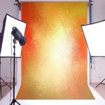 Yeele 5x7ft Photography Backdrop Glitter Blurry Orange And Red Dream Color Seamless Vinyl Background Personal Portrait Studio Props