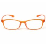 MIDI COLORS Blue Light Blocking Reading Glasses for Women (M-209) (+2.50, Orange)