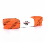 Rollerex Gladiator Waxed Hockey Skate Laces (Multiple Size and Color Options) (Highlight Orange, 84″)