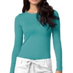 ADAR UNIFORMS Adar Womens Comfort Long Sleeve T-Shirt Underscrub Tee