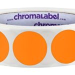 ChromaLabel 1 inch Color-Code Dot Labels | 1,000/Roll (Orange)