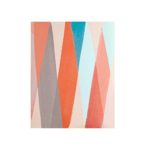 Intelligent Design Thatta Way Orange Pastel Abstract Grey Teal Canvas Wall Art 22X28, Modern/Contemporary Wall Décor