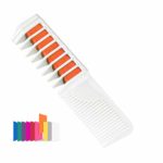 Maydear Temporary Hair Chalk Comb – Non Toxic Hair Color Comb and Safe for Kids (Orange)