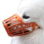 Alfie Pet by Petoga Couture – Paxton Adjustable Quick Fit Plastic Muzzle – Color: Orange, Size: Medium