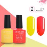 LED UV Gel Nail Polish Kit of 2 Color Gel 0.27 FL OZ Yellow Orange